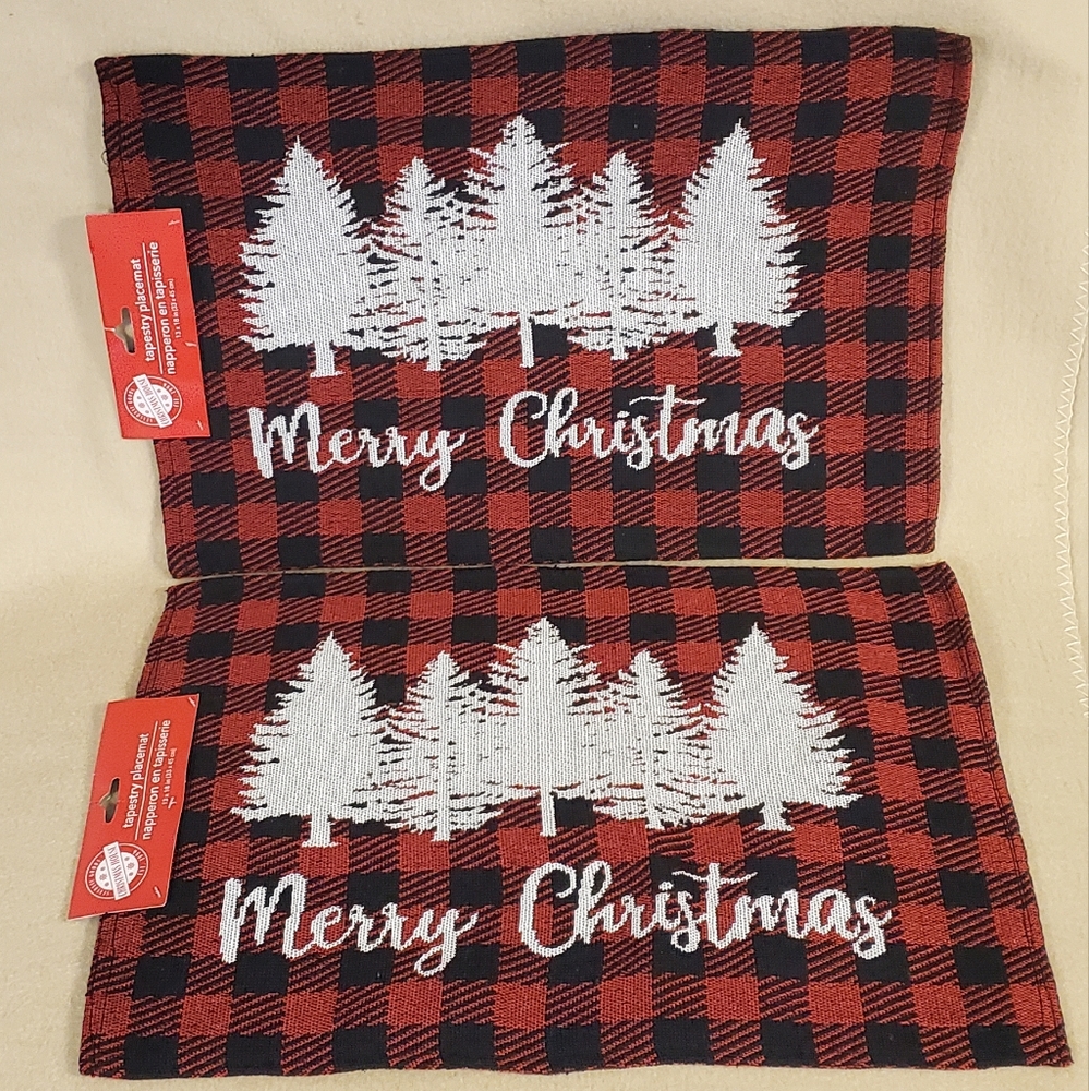Christmas Tapestry Placemats - Set of 2